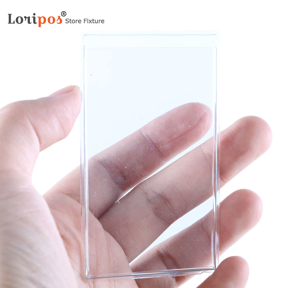 투명 라벨 가방 부드러운 두꺼운 플라스틱 카드 홀더 명판 슬리브 삽입 종이 태그 마킹 비닐 티켓 포켓 소형